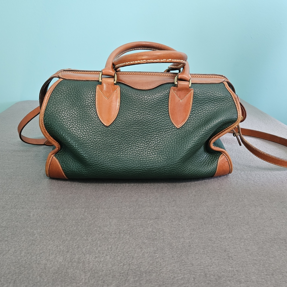 Dooney & Bourke Green and Tan Hobo Bag - Picture 3 of 6